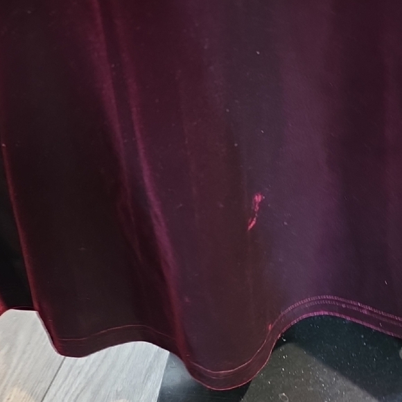 NEW $745 THEIA ANITA OFF THE SHOULDER VELVET GOWN DRESS IN CRIMSON ROSE SIZE 4 - Picture 8 of 10